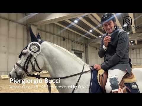 Piergiorgio Bucci wins  CSI5*-W Class n. 5 presented by Crivelli