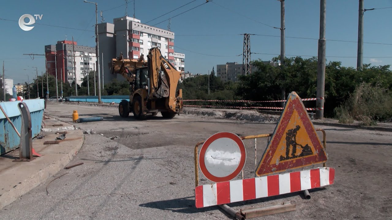 Ремонтът на пътен възел "Орфей" в Хасково е в разгара си