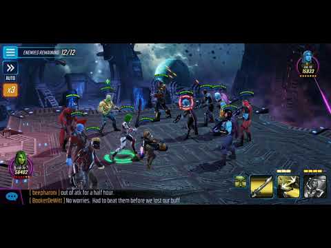 Marvel Strike Force (MSF) Star-Lord (Space Ace) Legendary Event Tier 7 Gameplay & Strategy