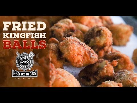 Fried Kingfish Balls on The R.V. Works Cajun Fryer