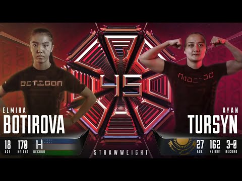 LIGA OCTAGON45 |😱Ayan Tursyn что творит😱отправила спать Узбекскую спортсменку Elmira Botirova👊