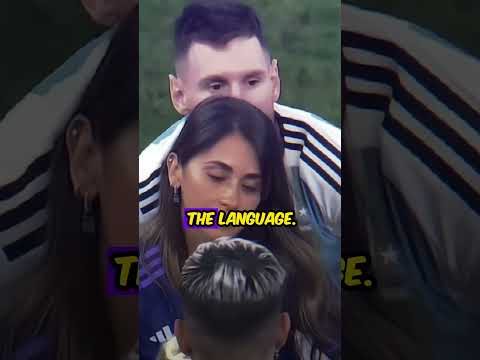 Antonella teaches Messi how to speak English