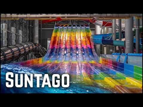 WATER TOY TOBACCO TOBOGAN ARCOIRIS (Jungle Eclipse Waterslide Suntago Waterpark)