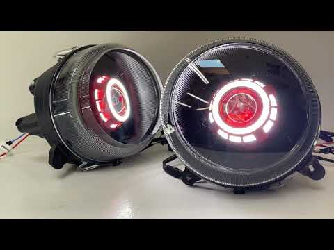 Jeep Patriot Headlight Retrofit // Red Devil Eyes // Switchback Angel Eyes // Bi-Xenon HID // Custom