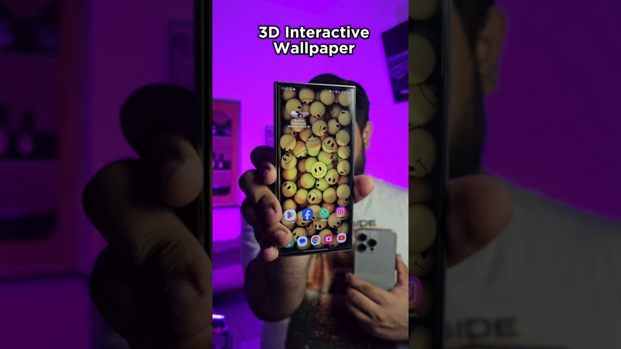3D interactive S24 Ultra Wallpaper.
