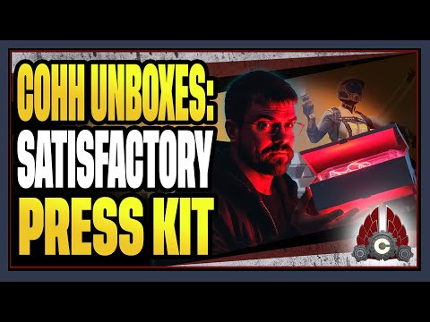 CohhCarnage Unboxes | Satisfactory Super Awesome Press Kit Unboxing From Coffee Stain Studios