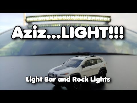 Light Bar Install, Rough Country 40" Curved DLR 2019 Jeep Cherokee Trailhawk