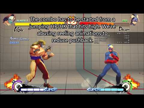 Vega (Claw) USF4 double cl.MK combos