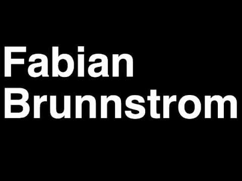 How to Pronounce Fabian Brunnstrom Detroit Red Wings NHL Hockey Player Runforthecube