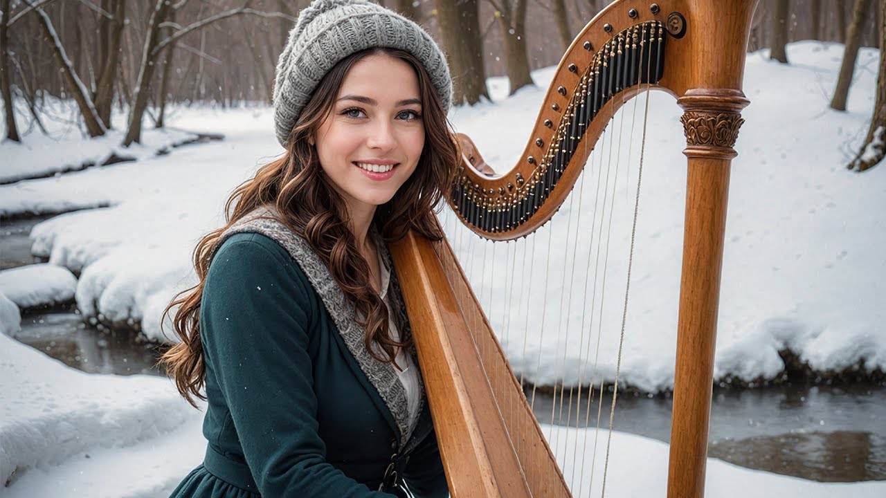 Heavenly Relaxing Music ❄ Beautiful Harp Instrumentals ❄ Soothing Winter Melodies
