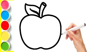 How to Draw Fruits for Kids | Easy Fruit Drawing Step by Step with Colors