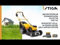 Аккумуляторная газонокосилка STIGA COLLECTOR 548 S AE с АКБ и ЗУ - видео №1