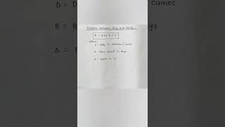 Relation Between Duty and Delta| Irrigation Engg #shorts #ytshorts #youtubeshorts