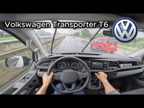 2024 Volkswagen Transporter T6 2.0 TDI (150 hp) - POV On the German Autobahn