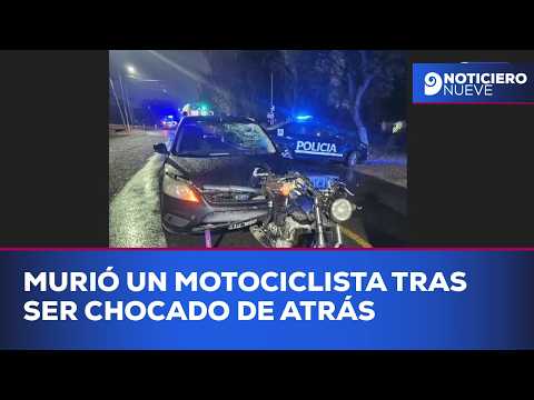 Tragedia en Mendoza: murió un motociclista tras ser chocado de atrás por un auto en Guaymallén