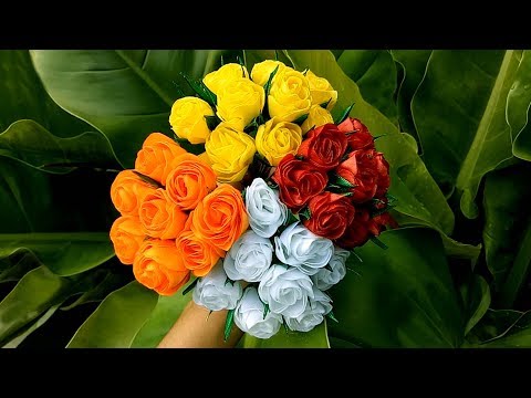 How To Make Ribbon Roses DIY Video