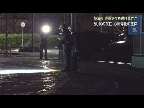 YouTube Video 「女性が後頭部や鼻から血を流し倒れている」60代くらいの心肺停止状態の女性を救急搬送　ひき逃げ事件として逃げた車の行方を追う　静岡・焼津市