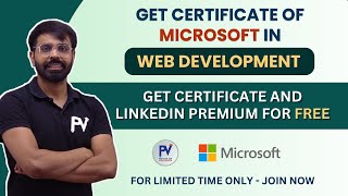 GET CERTIFICATE OF MICROSOFT IN WEB DEVELOPEMENT | 100 POINTS ACTIVITY | FREE.. FREE.. FREE..