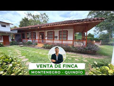 VENTA DE FINCA EN MONTENEGRO, QUINDÍO, COLOMBIA