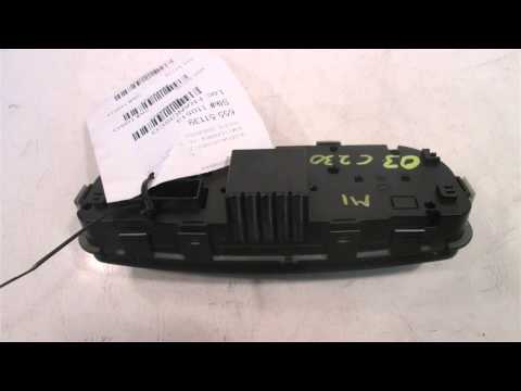 2003 Mercedes C230 Temperature Climate/AC heater control 203TYPE 2098300185 - mbiparts.com Us... OEM