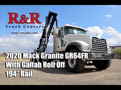 2020 MACK GRANITE GR64FR ROLL OFF TRUCK