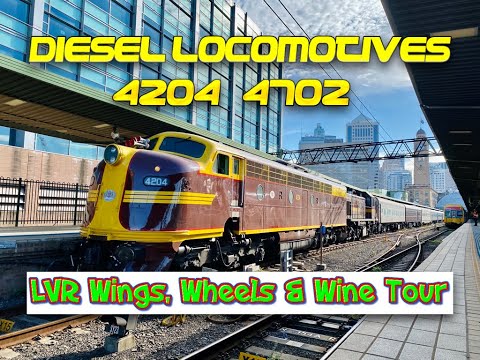 Diesel Locomotives 4204 & 4702 - LVR Wings, Wheels & Wine Tour, 16th to 19th April 2021