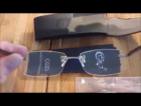 CGID Lesebrille Lesehilfe rahmenlose aus Aluminium, Klare Sicht, gut verarbeitet