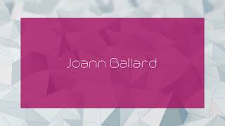 Joann Ballard - appearance
