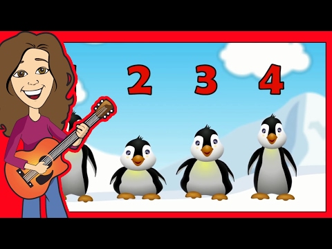 Counting Song 5 Little Penguins for Children, Kids, Babies and Toddlers | Patty Shukla