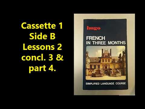 HUGO FRENCH IN THREE MONTHS - SELF STUDY COURSE - CASSETTE 1 - SIDE B (1987) (PDF IN DESCRIPTION)
