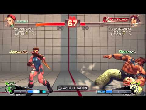 SSF4 AE 2012 Ranked Weakman-Sensei (Cammy) vs THE-ANTIGUAN-KIL (T.Hawk)