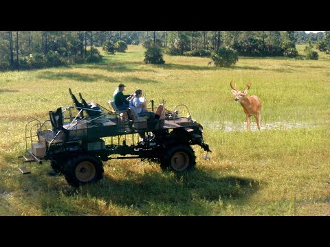 AIRGUN DEER HUNTING from a SWAMP BUGGY