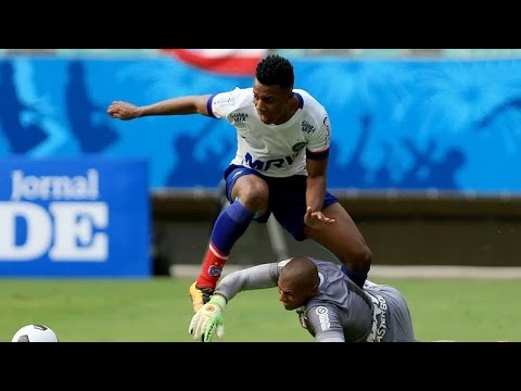 Bahia 0 X 1 Santa Cruz. Gol de Grafite. (17/4/2016)