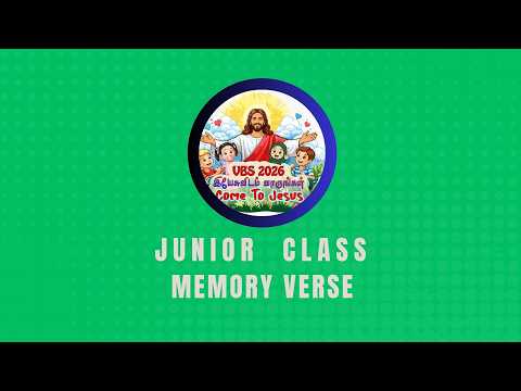 VBS 2026/Final Day Program /Memory Verse /Junior /03-05-26