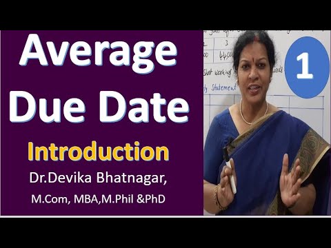 1 Average Due Date Accounts Introduction