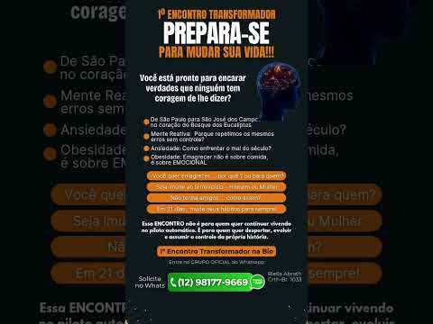 ???? 1º Encontro Transformador: Prepare-se para Mudar Sua Vida!