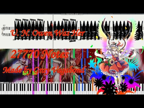 [Black Score] Touhou 6 - U. N. Owen Was Her 27,770 Notes