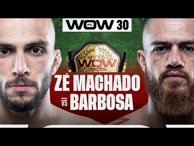 WOW 30 Lisbon: Zé Machado vs Henrique Barbosa | Portugal vs Brazil Title Fight