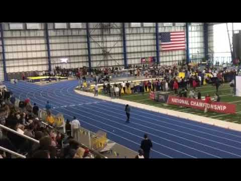 Moses Dirane 1000m NAIA indoor track