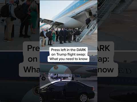 Press left in the DARK on Trump flight swap: What you need to know