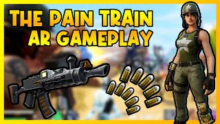 The pain Train Assault Rifle Gameplay - Fortnite Save the World