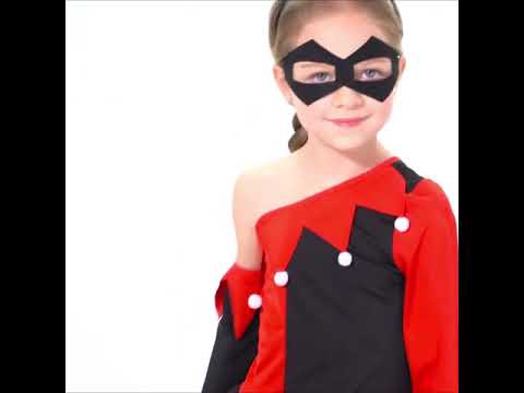 One Shoulder Harley Quinn Kids Costume