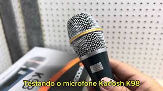Video thumbnail for Testando o microfone com fio Kadosh K98 vale a pena ? Não compre sem assistir esse vídeo by Cabine da Voz