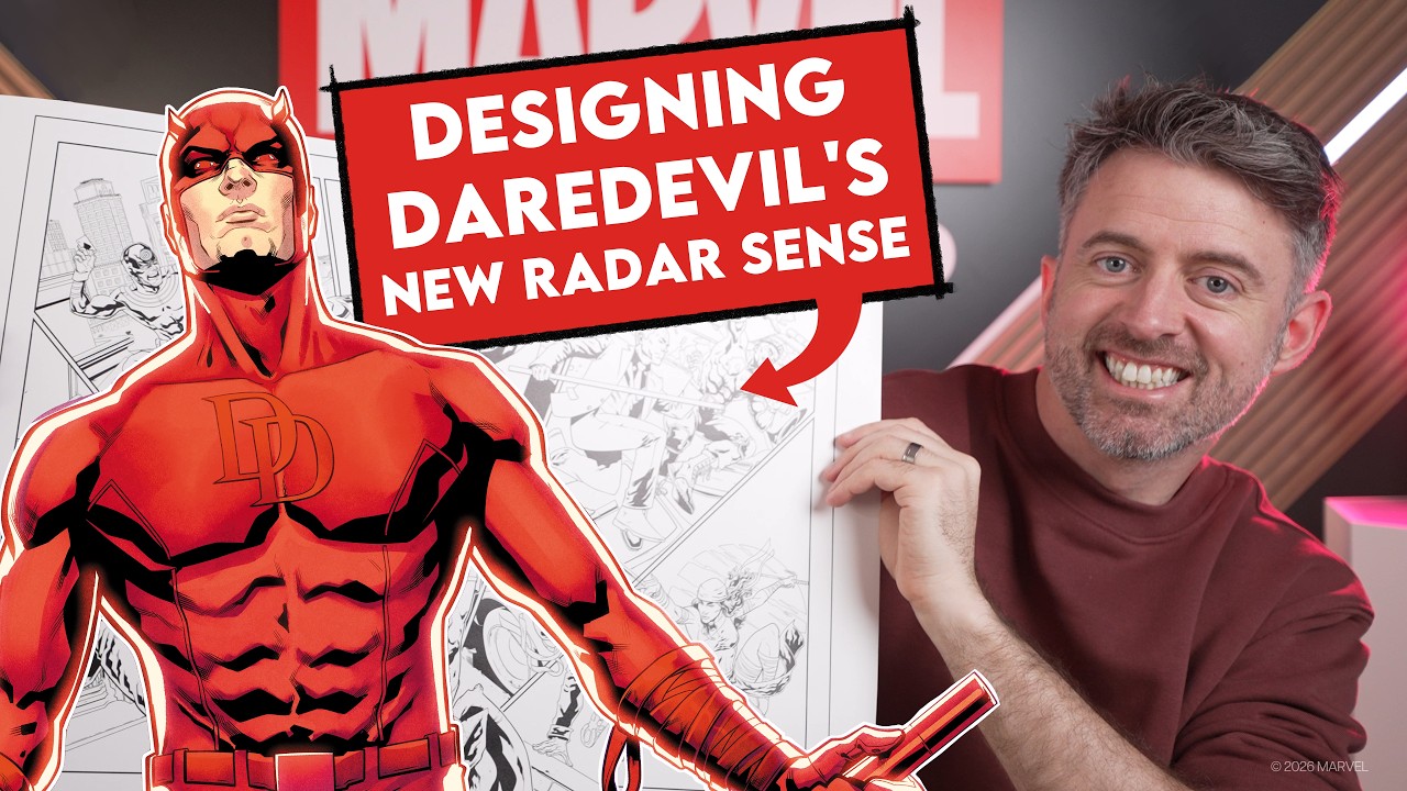 How to Draw Daredevil's Radar Sense (ft. Marvel Comics Artist Will Sliney) | Marvel Illustrated
