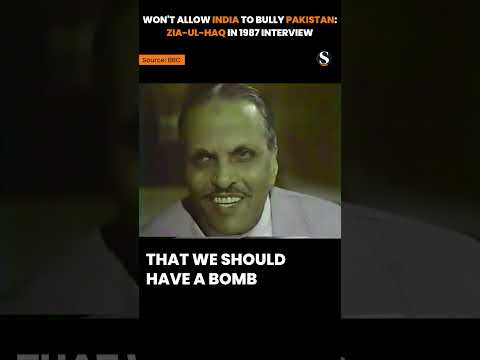 I Won't Allow India to BULLY Pakistan: Muhammad Zia-Ul-Haq in 1987 Interview #shorts