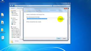 Windows 7    How to extract  a zip file