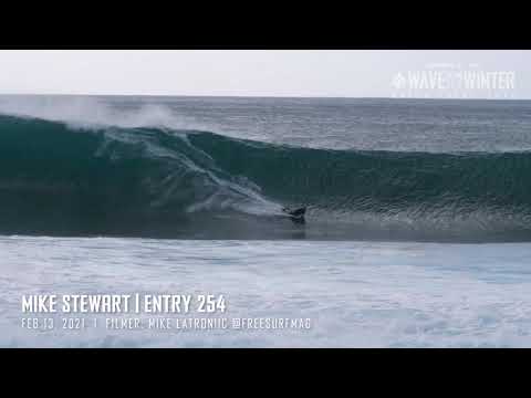 Mike Stewart at Pipeline, February 13, 2021