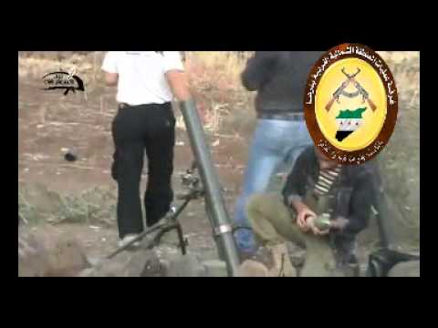 استهداف مقرات النظام بقذائف الهاون في تل الجموع في محافظة درعا من قبل لواء الإعتصام بالله