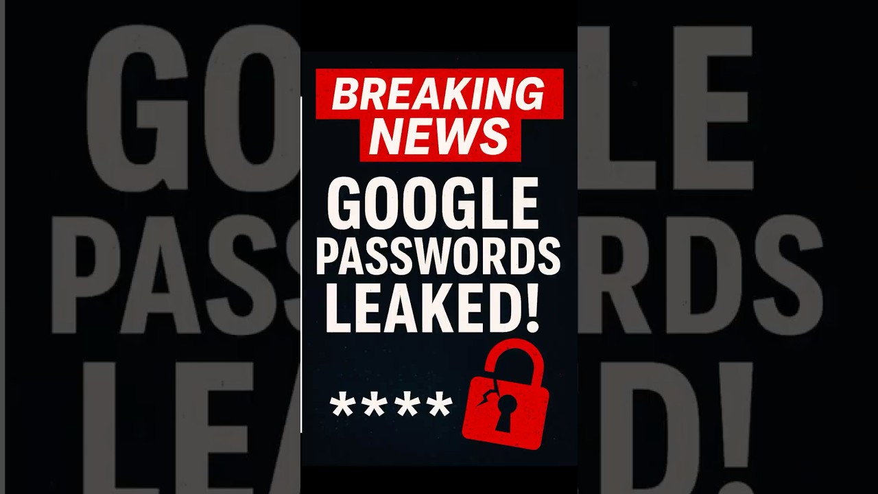 16 BILLION Passwords Leaked — Google Data Breach 2025 Breaking News