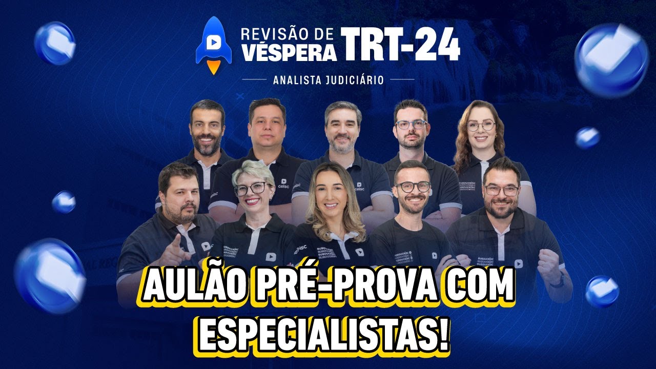 Concurso TRT-24 (MS) | AULÃO PRÉ-PROVA | Analista Judiciário